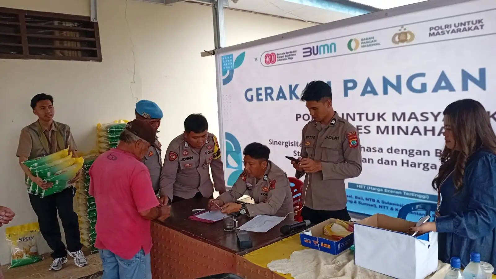Polsek Eris Gelar Gerakan Pangan Murah: Polri Peduli Masyarakat